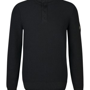 Barbour International Moss Knitted Jumper Black