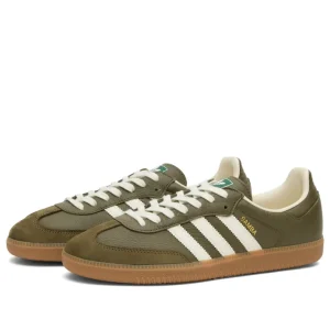 Adidas Samba OG JR0890 Medium Dark Khaki / Off White / Gum
