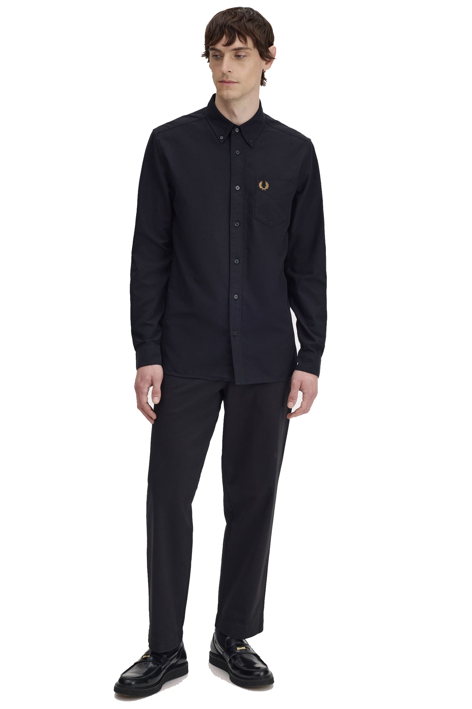 Fred Perry Oxford Shirt Black - Imagen 2