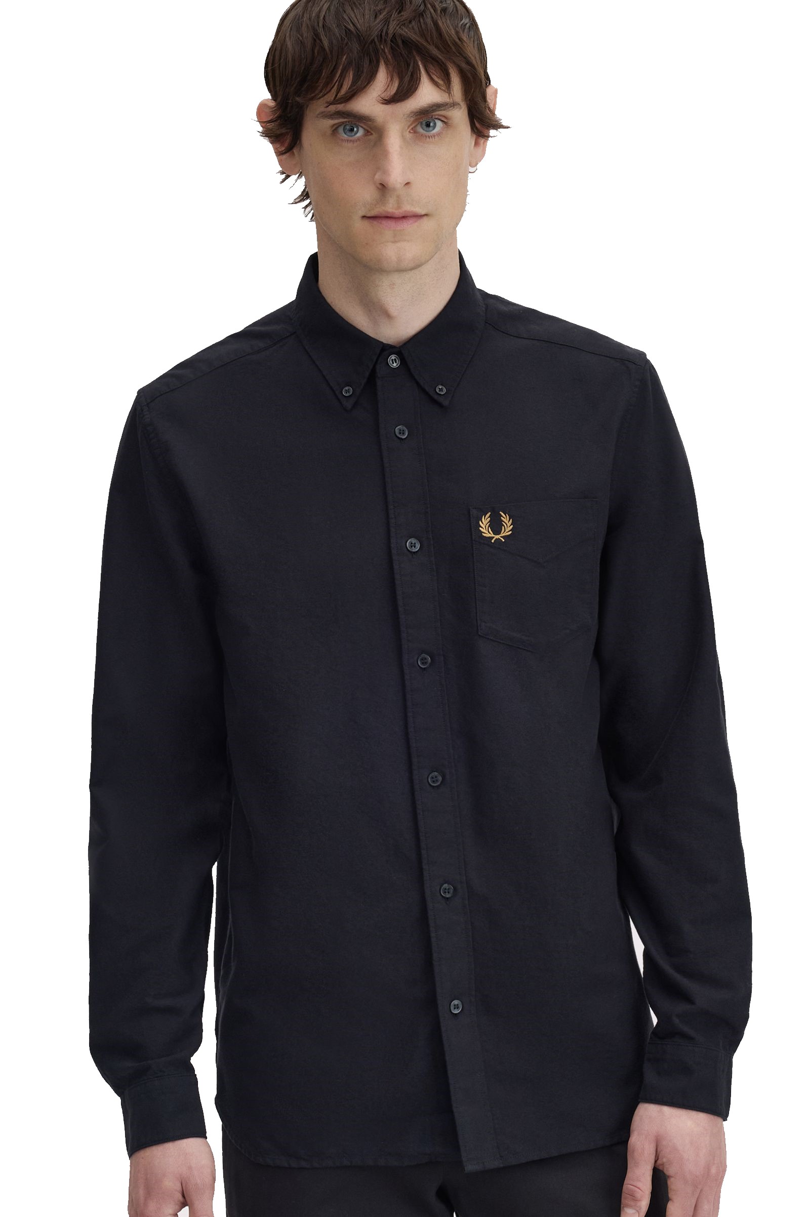 Fred Perry Oxford Shirt Black - Imagen 3