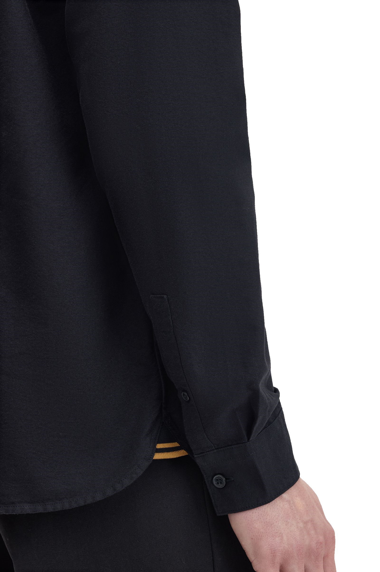Fred Perry Oxford Shirt Black - Imagen 4