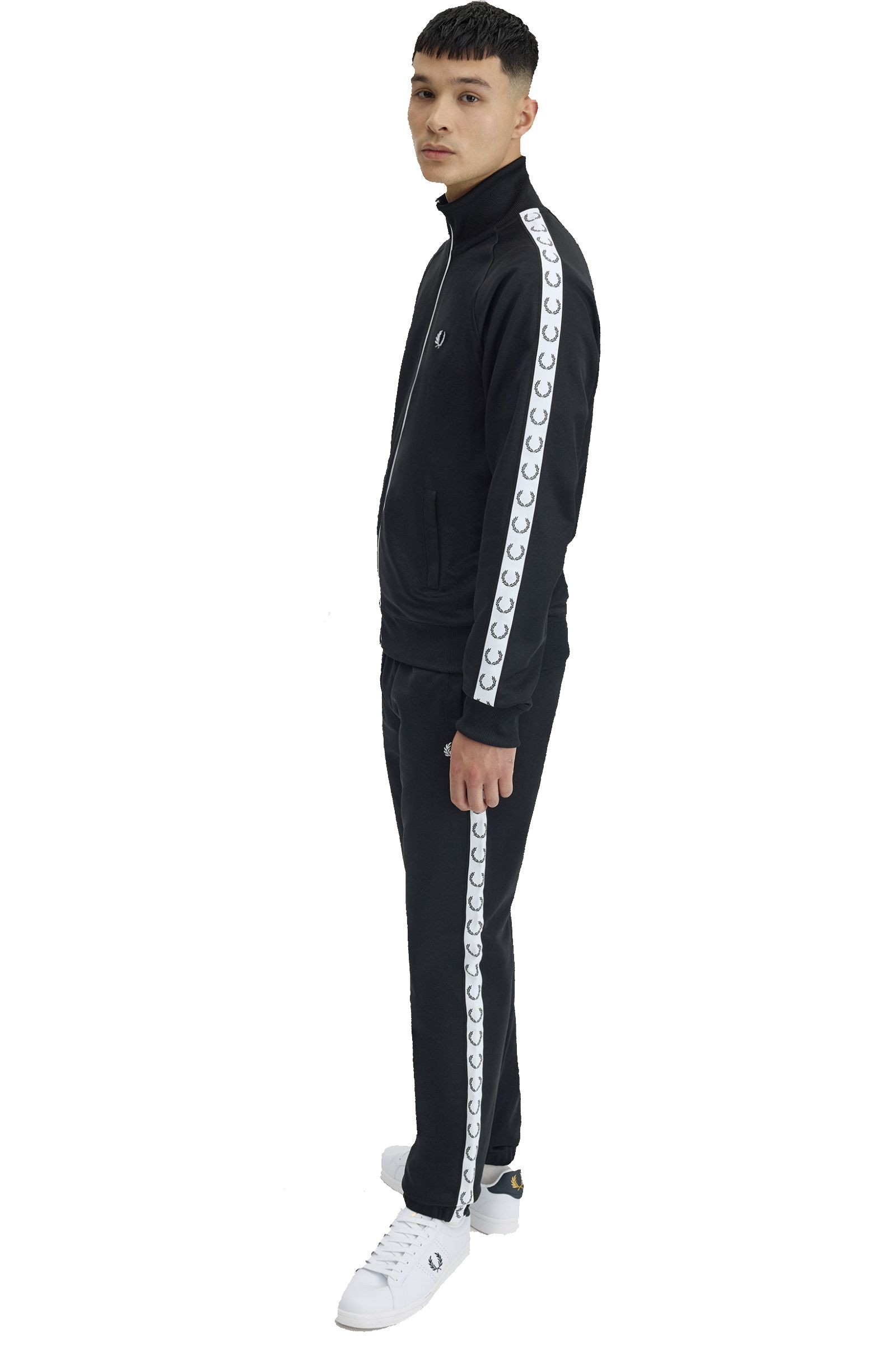 Fred Perry Taped Track Pant Black - Imagen 7