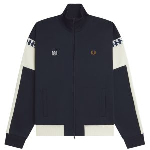 Fred Perry MEYBA Cut And Sew Track Jacket Navy