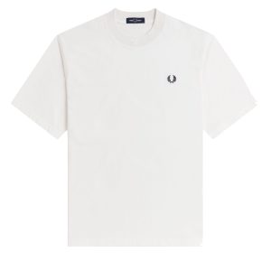 Fred Perry Back Print T-Shirt Snow White
