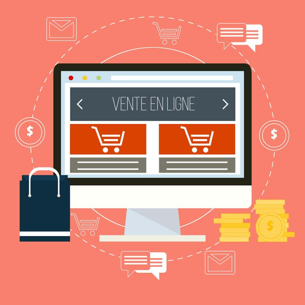 La vente en ligne représente aujourd'hui une grande partie des achats des ménages et des entreprises.