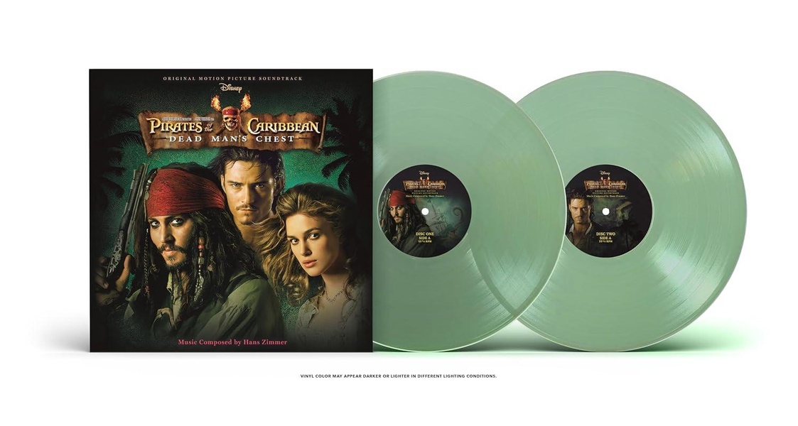 Hans Zimmer Pirates Of The Caribbean Dead Man s Chest Original Soundtrack Vinyle Vert Vinyle album