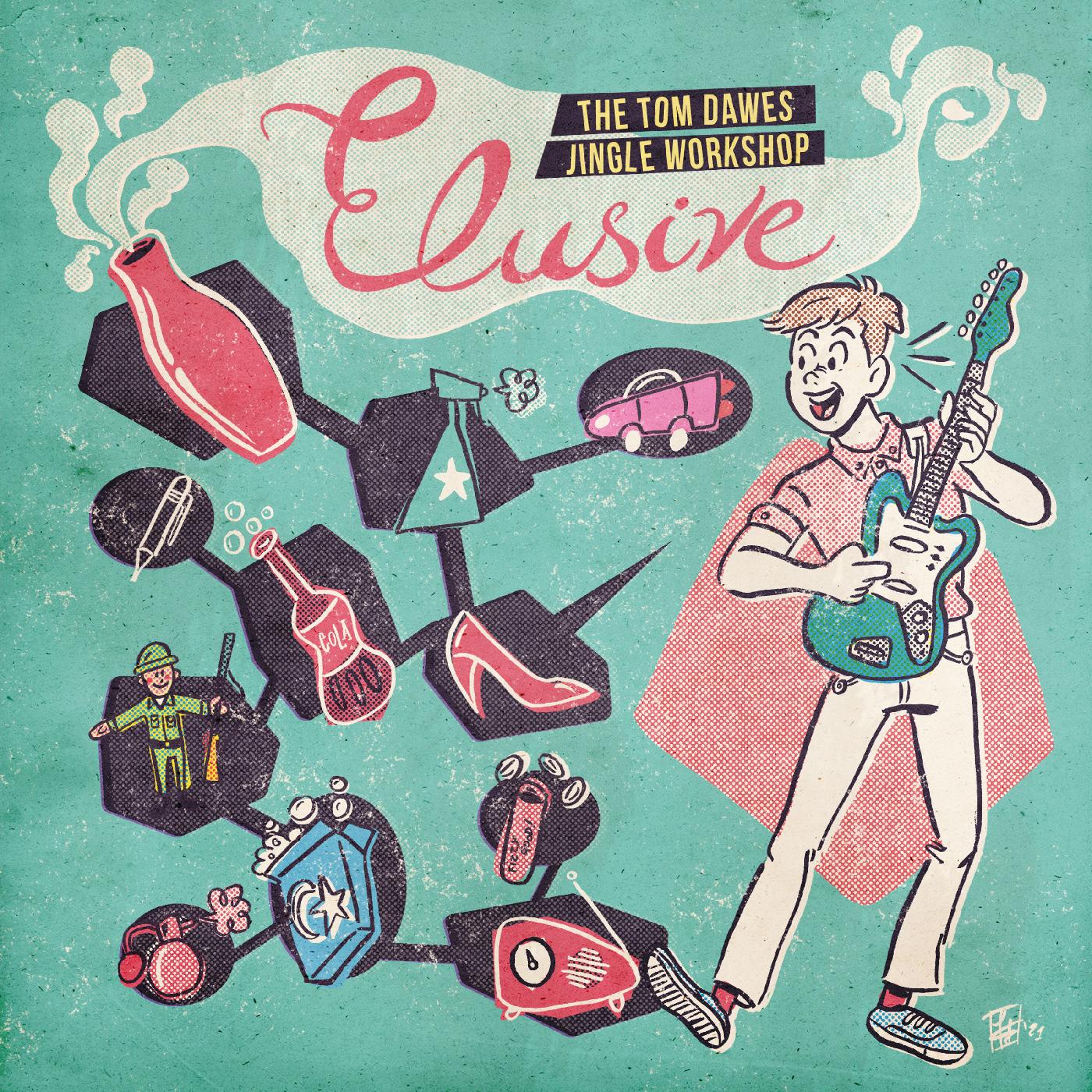 ELUSIVE/THE TOM DAWES JINGLE WORKSHOP/VINYLE BLANC TRANSPARENT