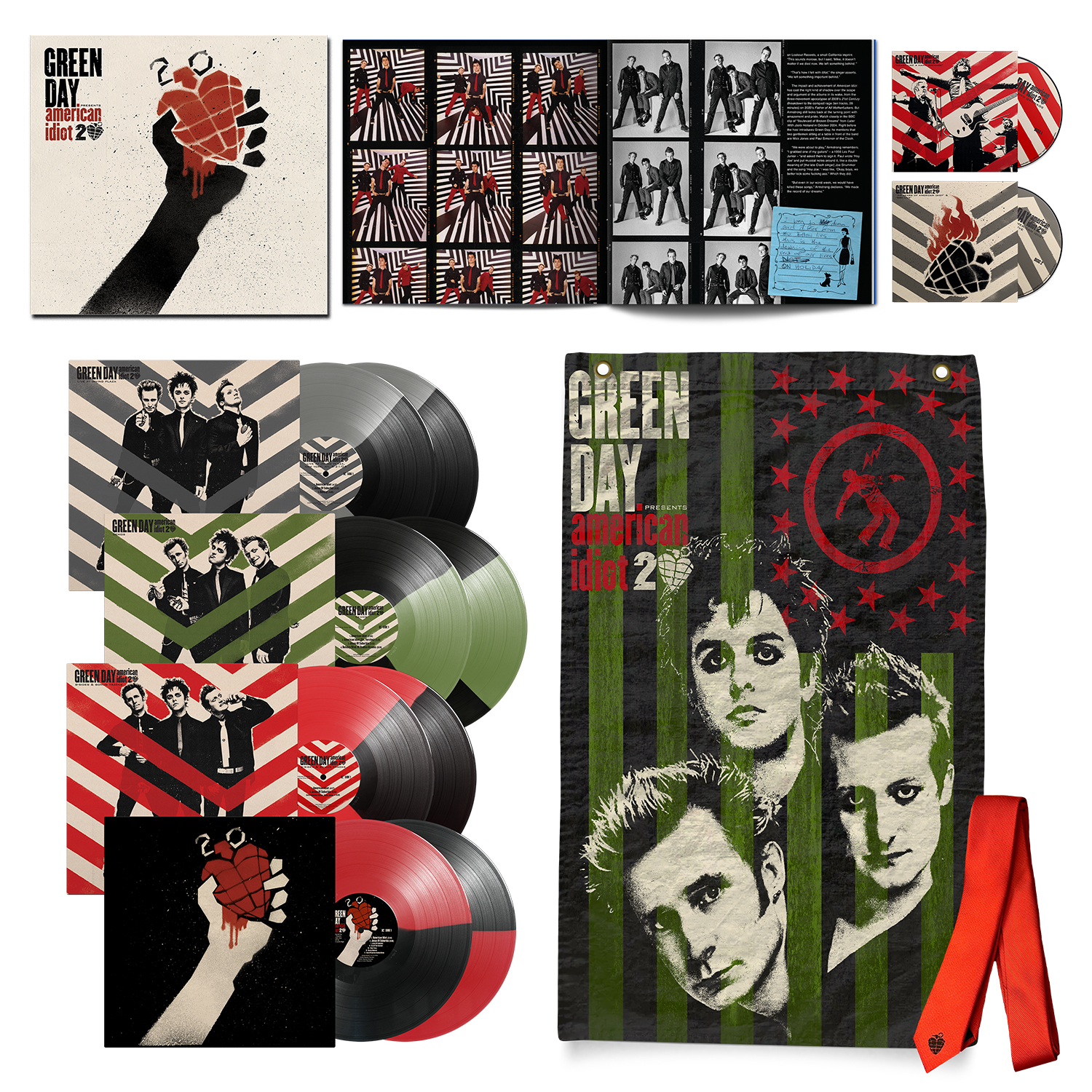 AMERICAN IDIOT (20TH ANNIVERSARY DELUXE EDITION) / 8LPS COULEURS + 2BR