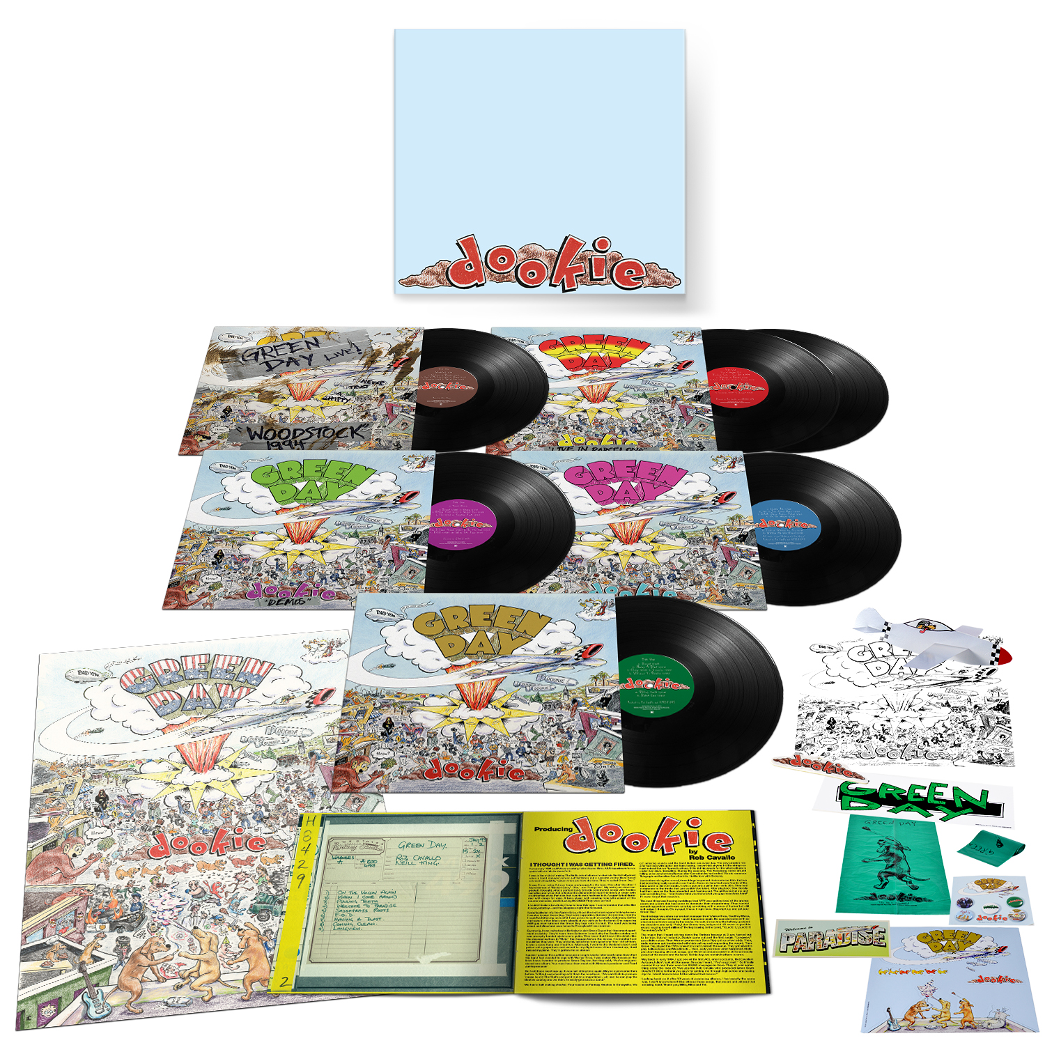 COFFRET VINYLES DOOKIE (30TH ANNIVERSARY DELUXE EDITION)
