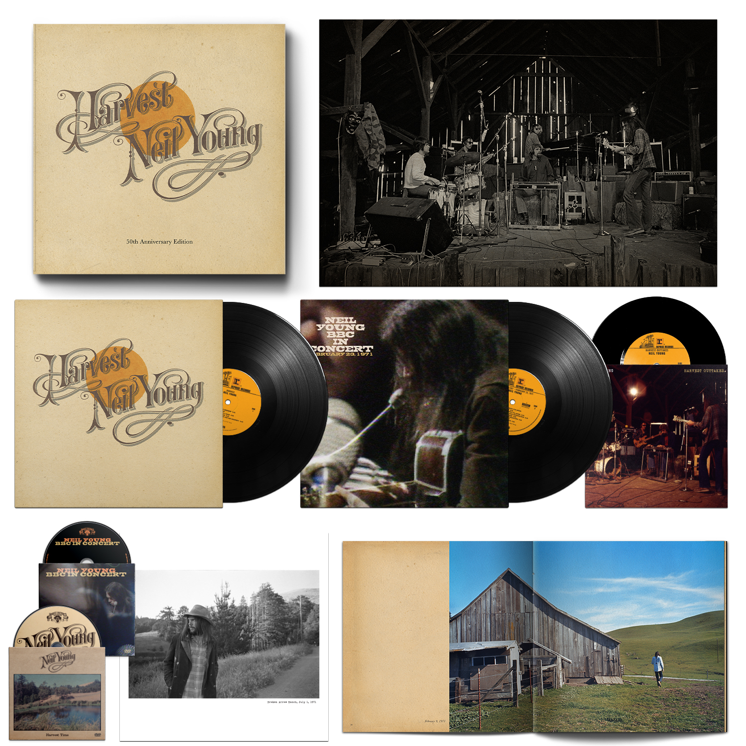 COFFRET VINYLES HARVEST: 50TH ANNIVERSARY EDITION