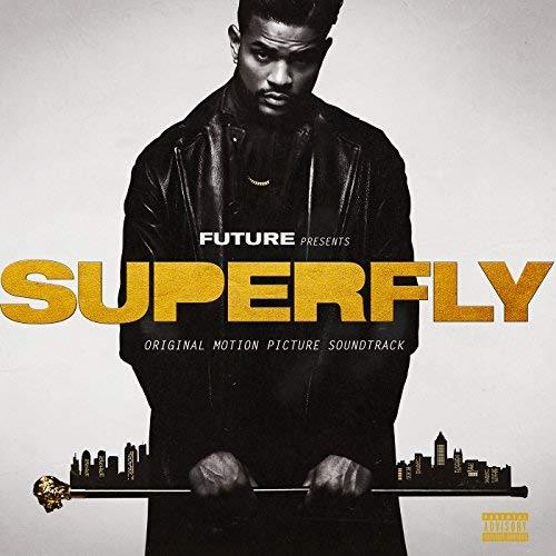 Superfly Vinyle marbré or et noir transparent