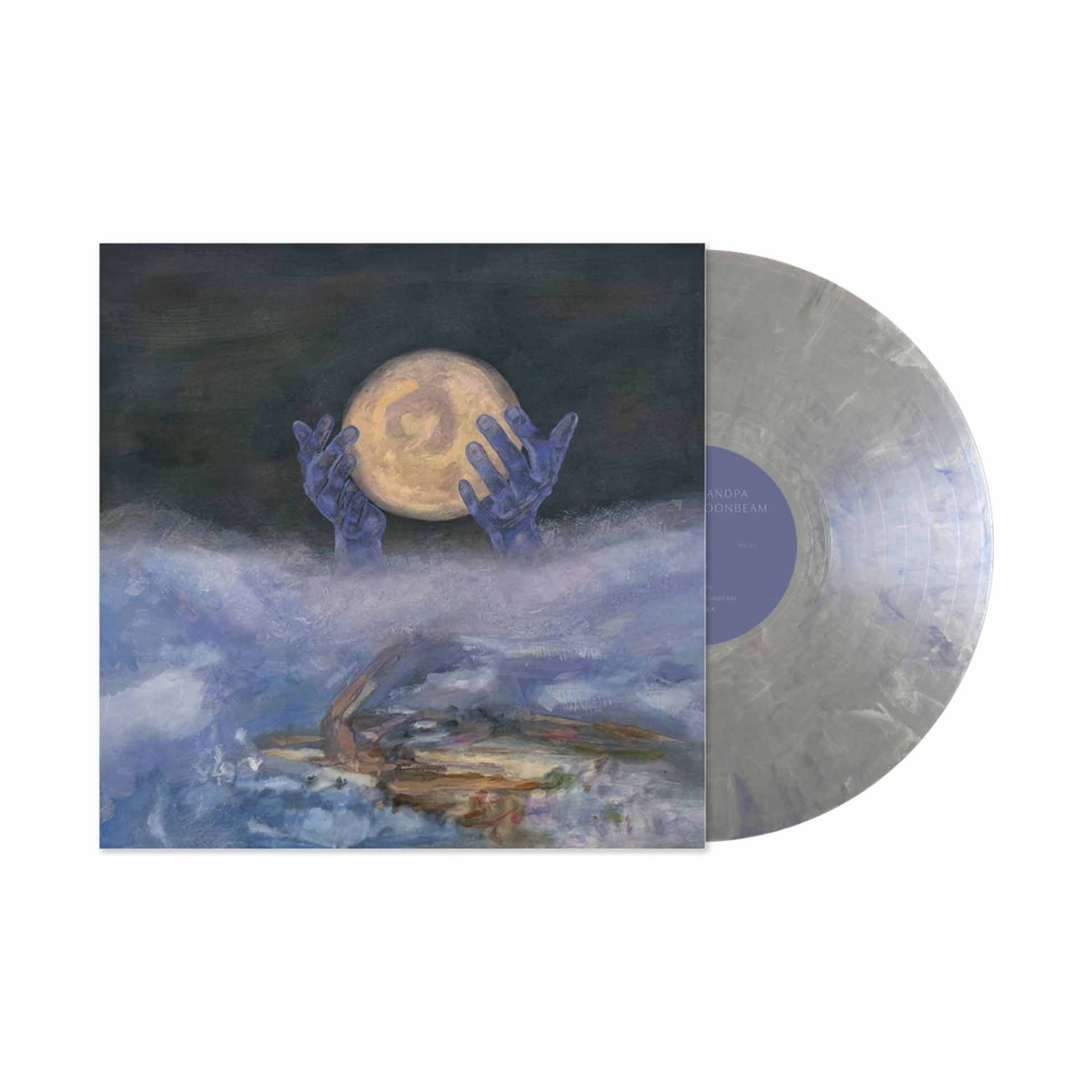 Patience Moonbeam - Vinyle Gris Marbre Blanc Et Bleu
