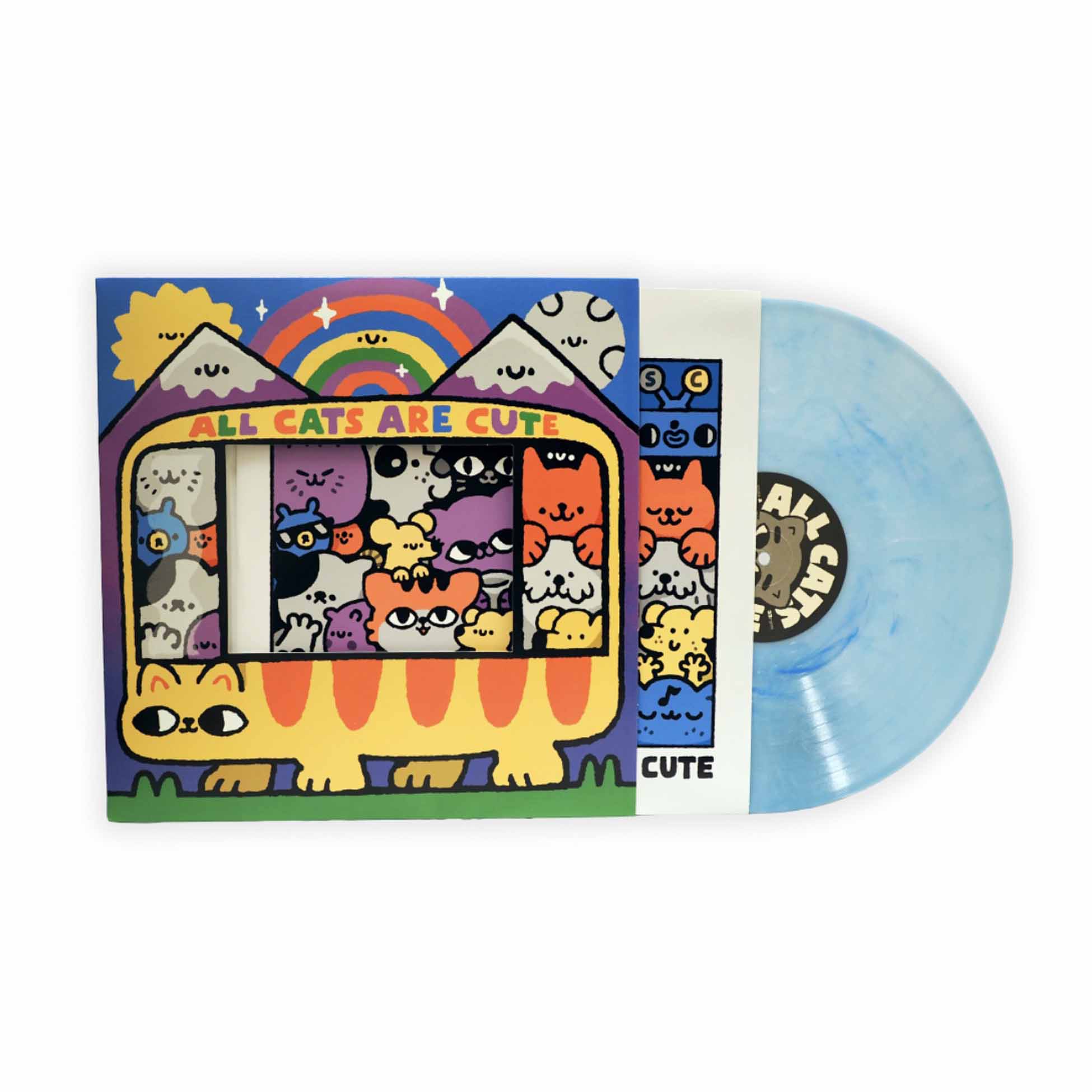All Cats Are Cute - Vinyle Bleu