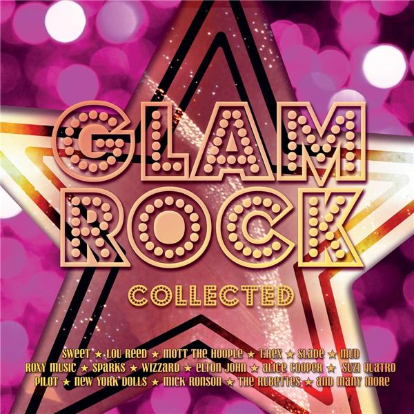 GLAM ROCK COLLECTED/AVEC SWEET/LOU REED/SLADE/T REX/ROXY MUSIC/ALICE COOPER/VINYLE NOIR AUDIOPHILE 180GR