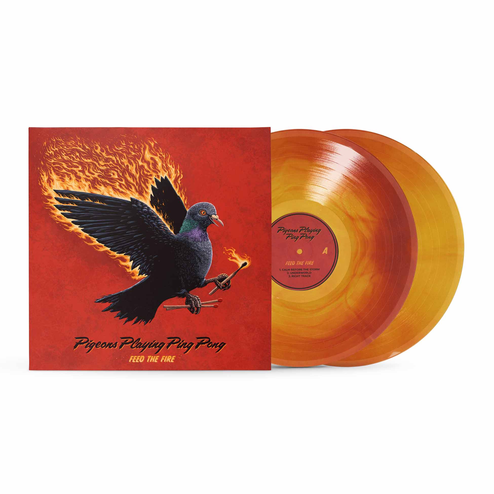Feed The Fire - Vinyle Rouge Et Jaune