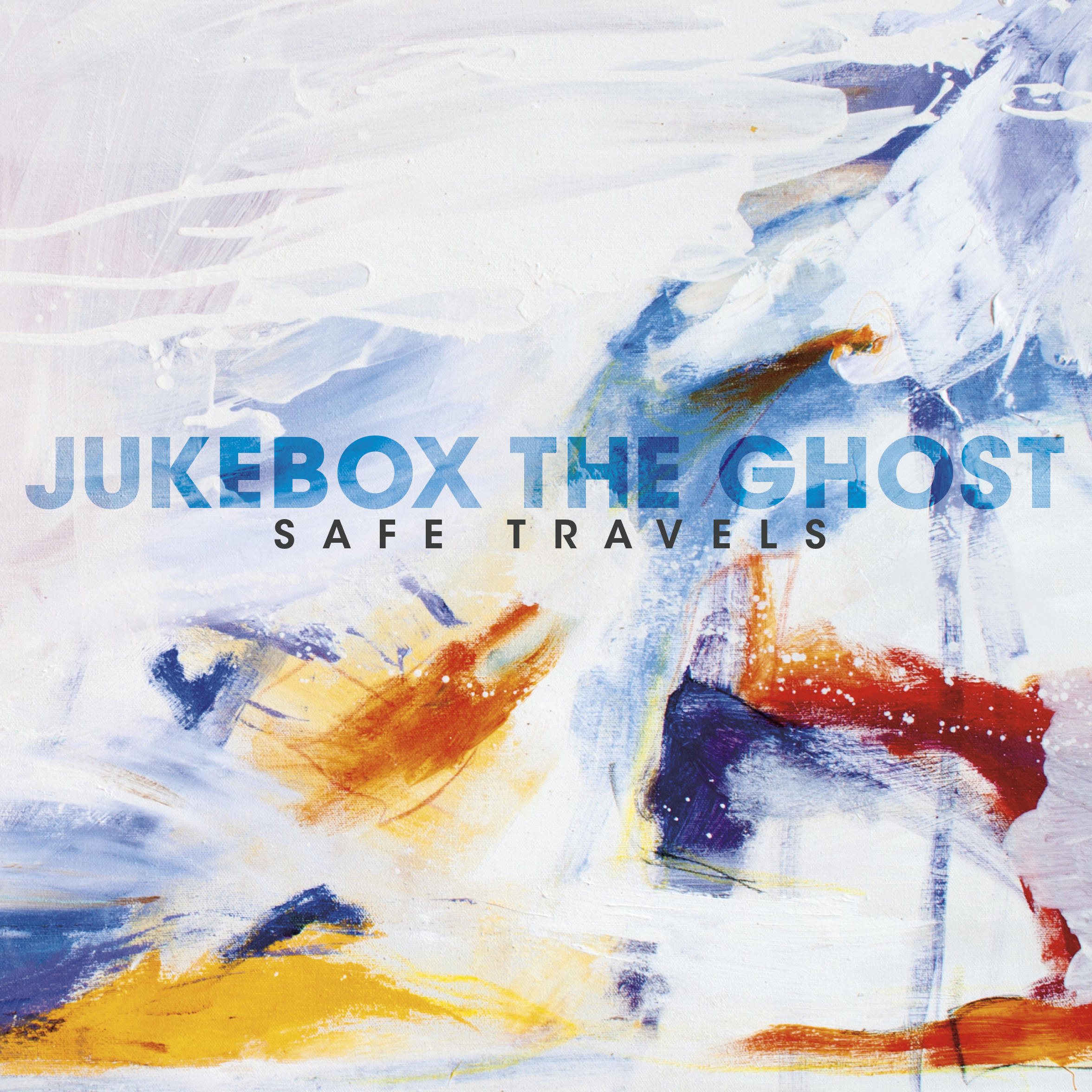 SAFE TRAVELS/VINYLE AVEC ECLABOUSSURES BLANCHES ROUGES ORANGES BLEUES/ANNIVERSARY EDITION