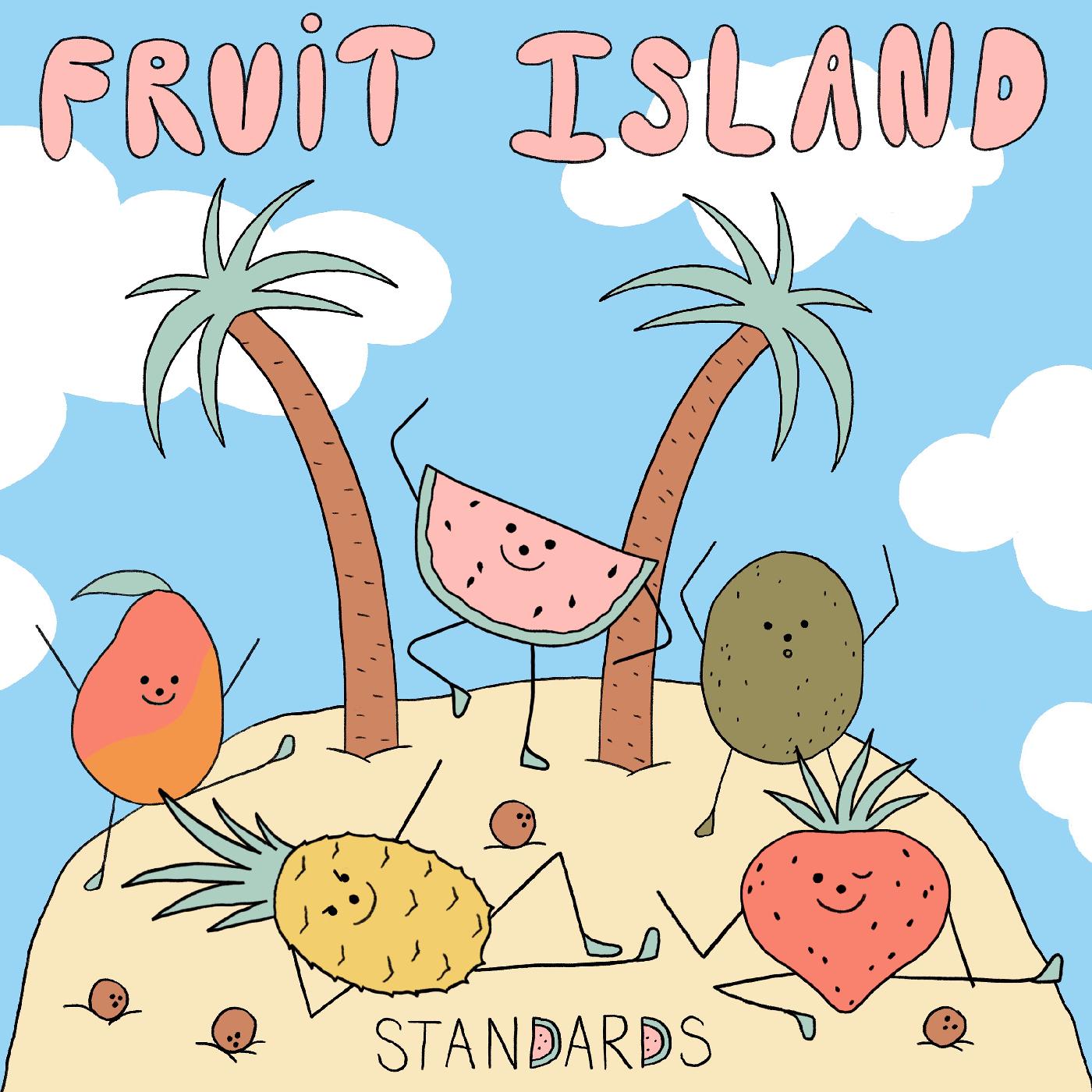 FRUIT ISLAND/VINYLE COULEUR FRAISE