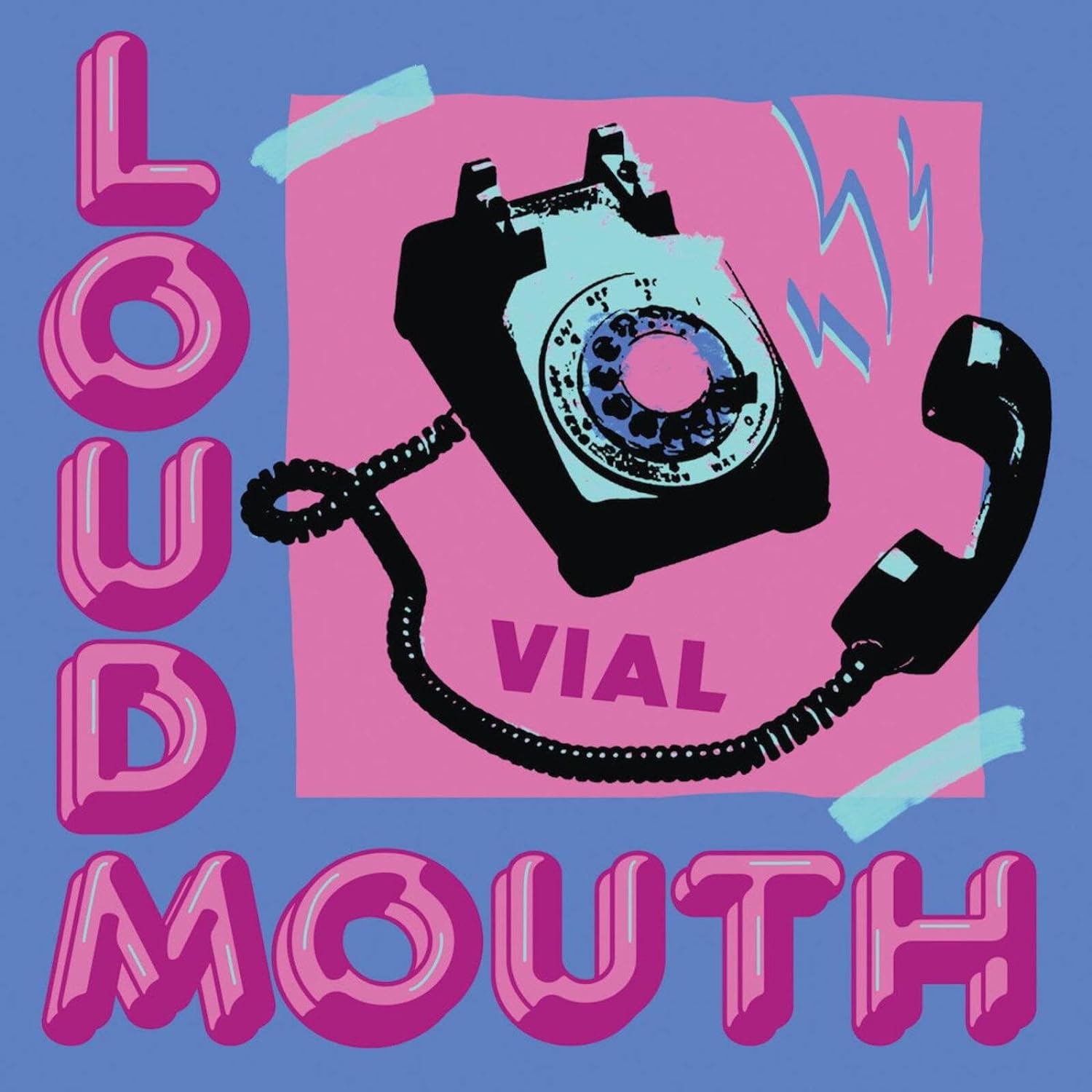 LOUDMOUTH/VINYLE BLANC ET BLEU