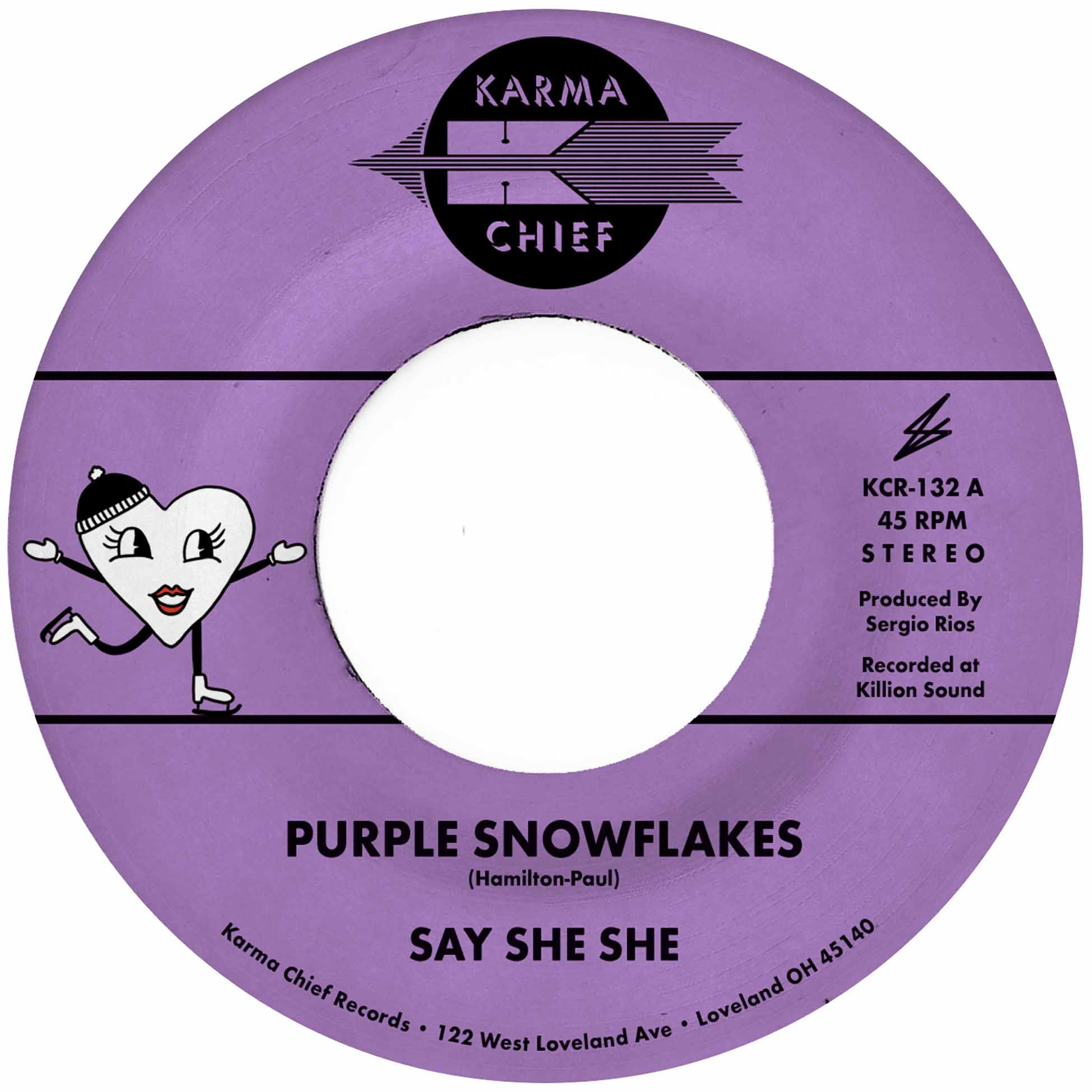 Purple Snowflakes + This Wintertime
