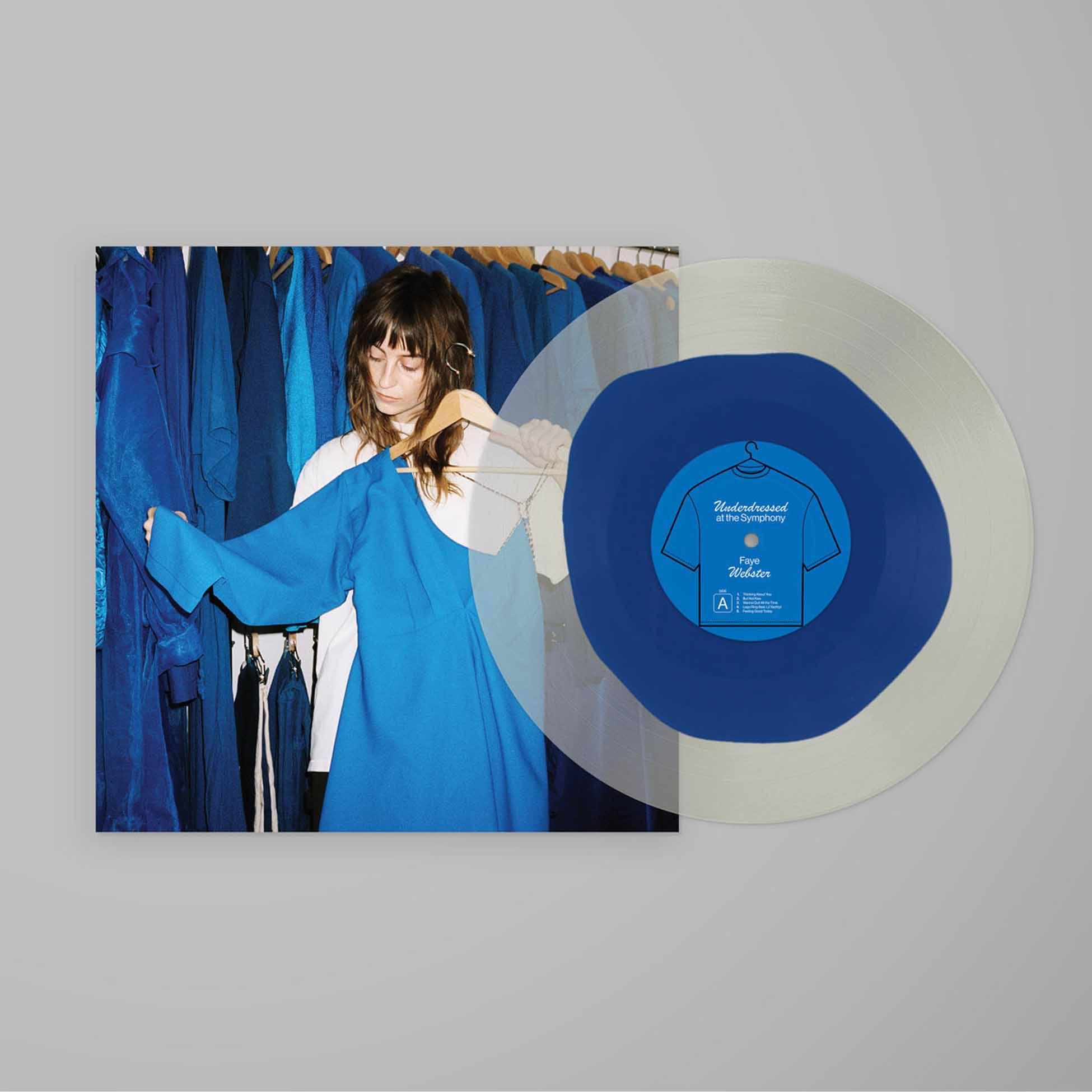 Underdressed At The Symphony - Vinyle Transparent Coeur Bleu