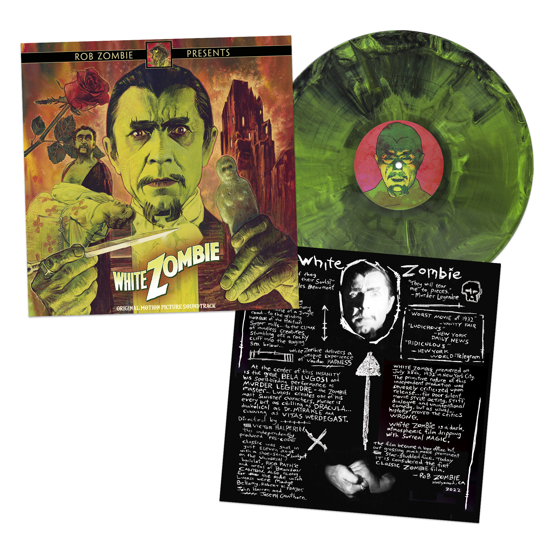 WHITE ZOMBIE/ROB ZOMBIE PRESENTS/VINYLE COULEUR ZOMBIE AND JUNGLE 180GR