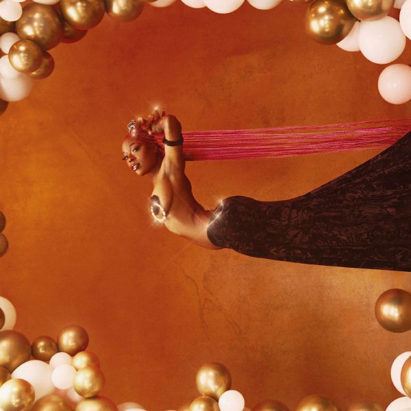 Natural Brown Prom Queen - Vinyle Starburst Orange & Jaune