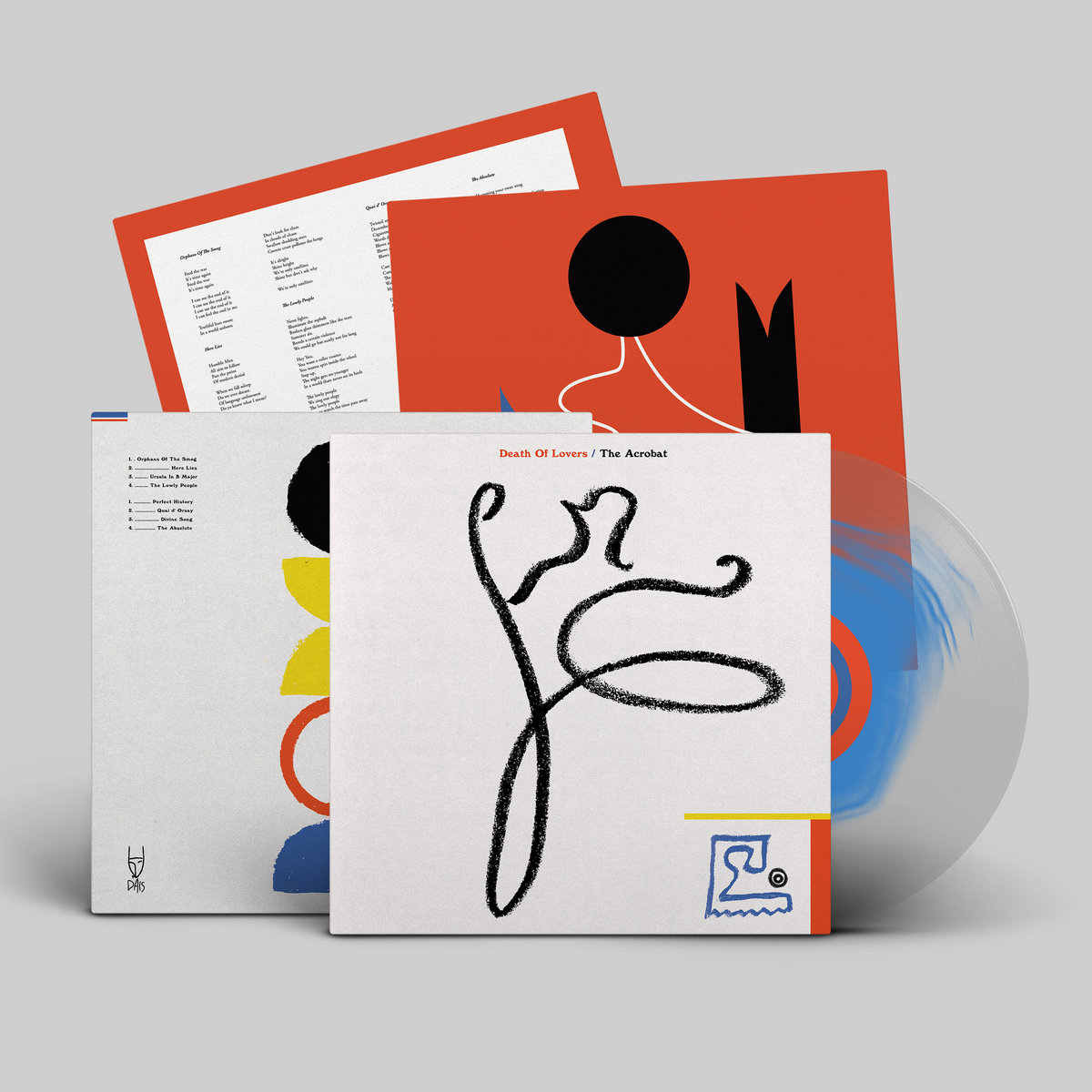 The Acrobat - Vinyle Transparent Coeur Bleu