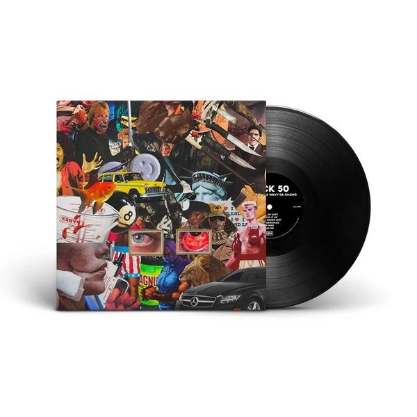 Buck 50/Print on Single Sided Black Vinyl With Screen Print on B-Side