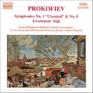 Symphonies N°1 'Classique' et N°5 - Suite 'Lieutenant Kijé'
