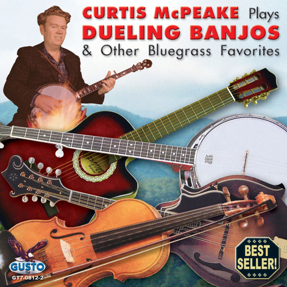 Plays dueling banjos and other bluegrass favorites