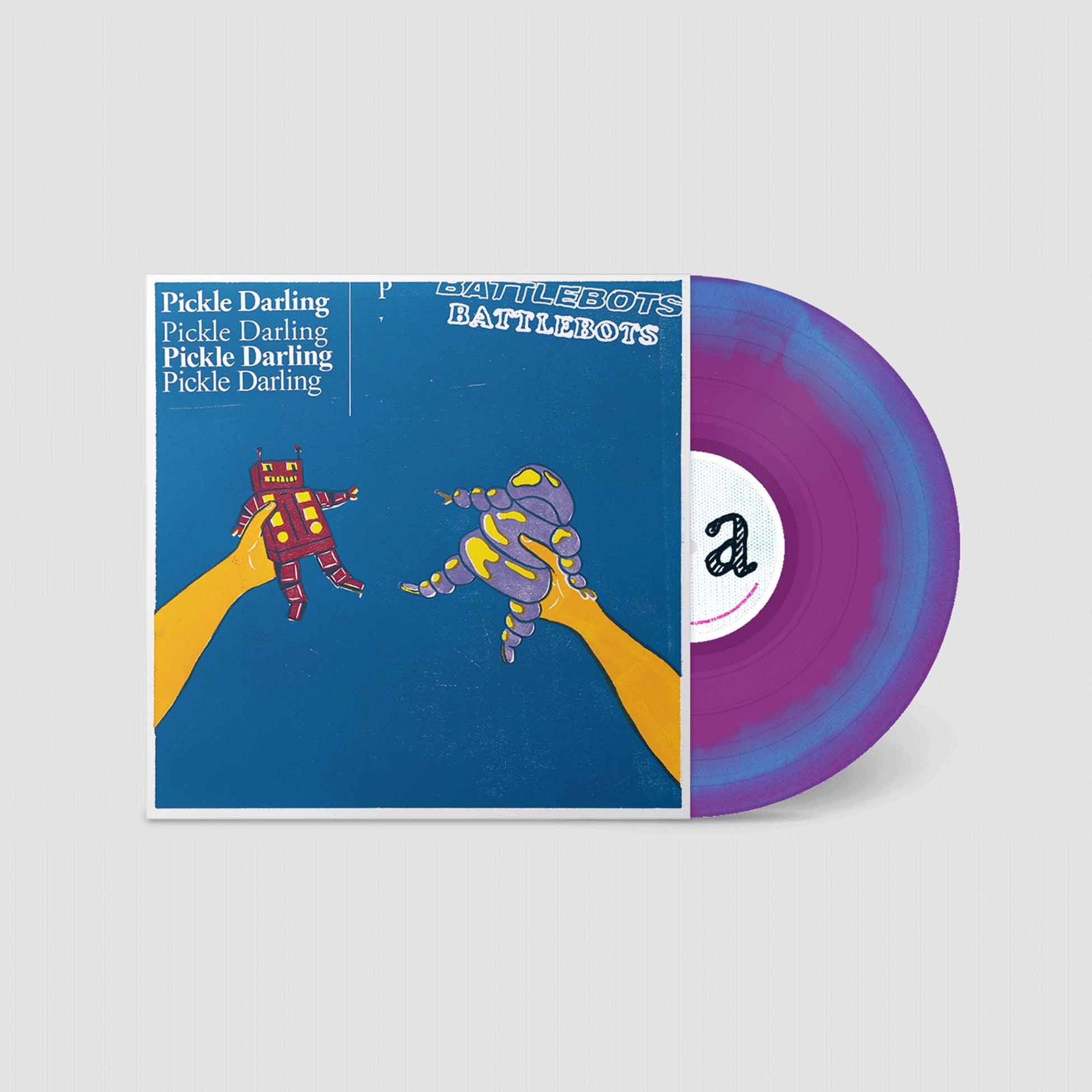 Battlebots - Vinyle Violet Swirl Bleu