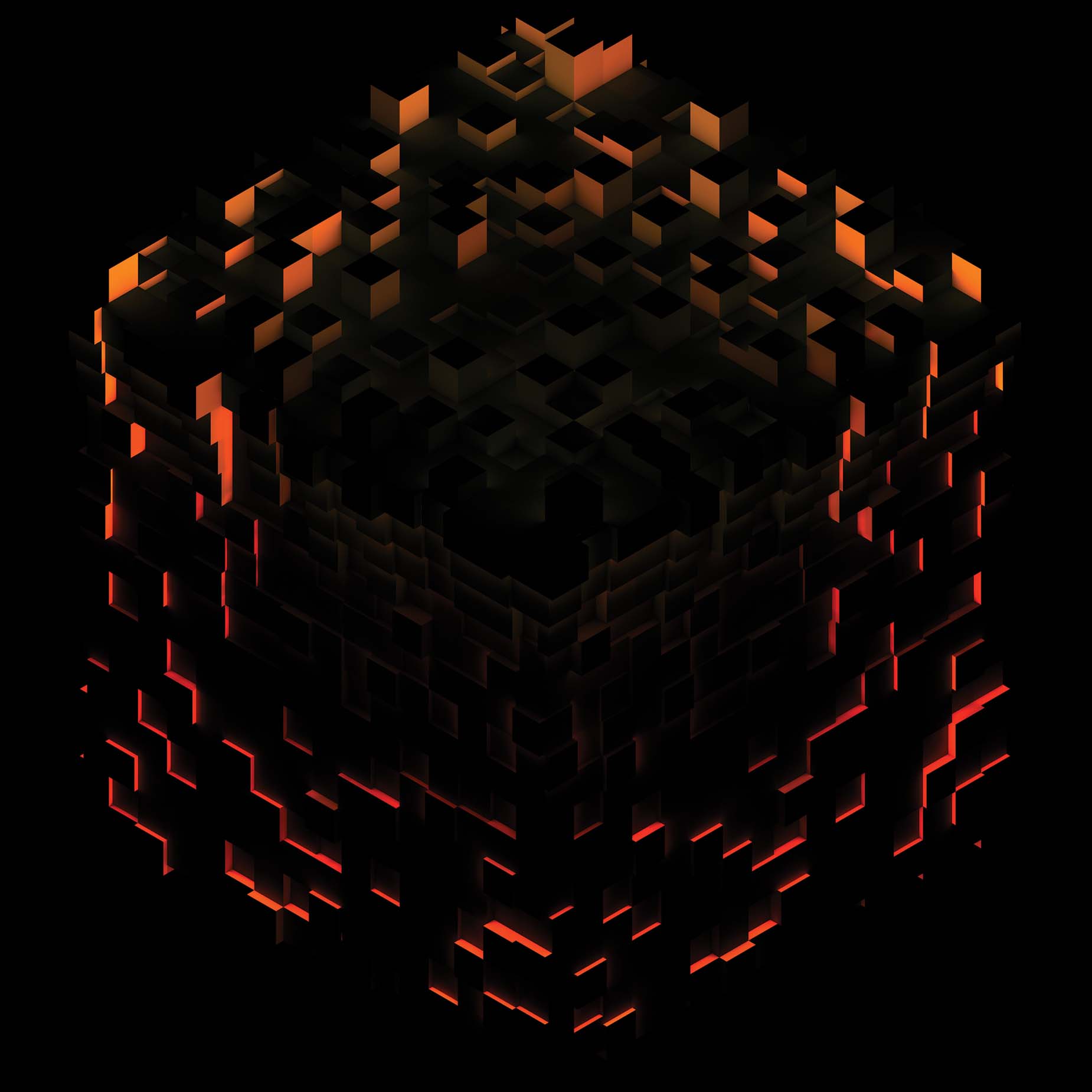 Minecraft Volume Beta - Vinyle Splatter Rouge, Orange & Jaune