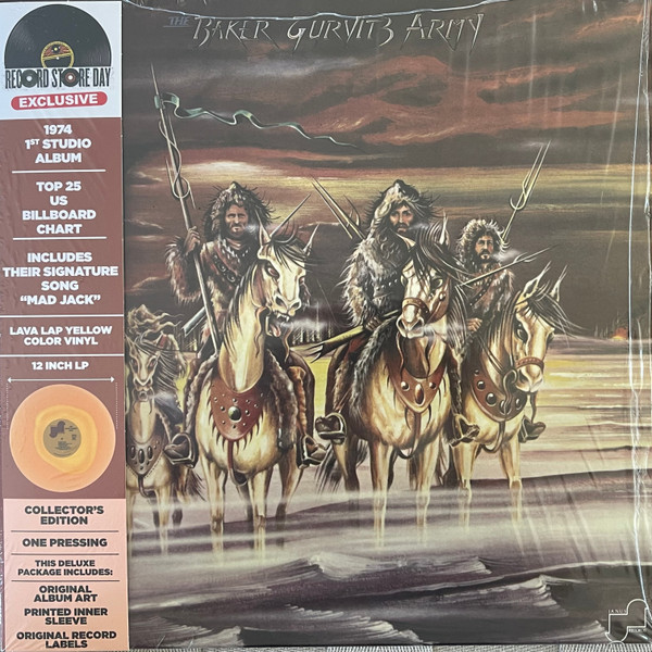 The Baker Gurvitz Army Édition Limitée Vinyle Jaune et Beige