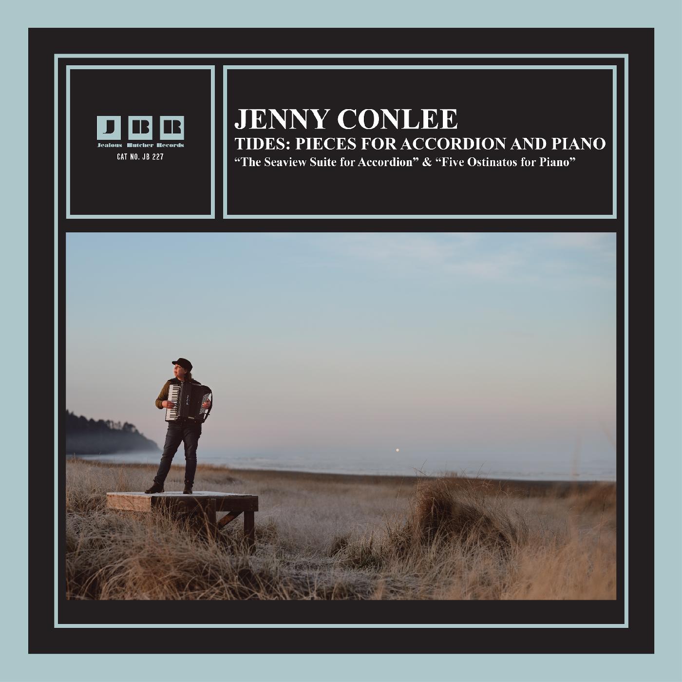 TIDES/PIECES FOR ACCORDION AND PIANO/VINYLE COULEUR MER DE GLACE