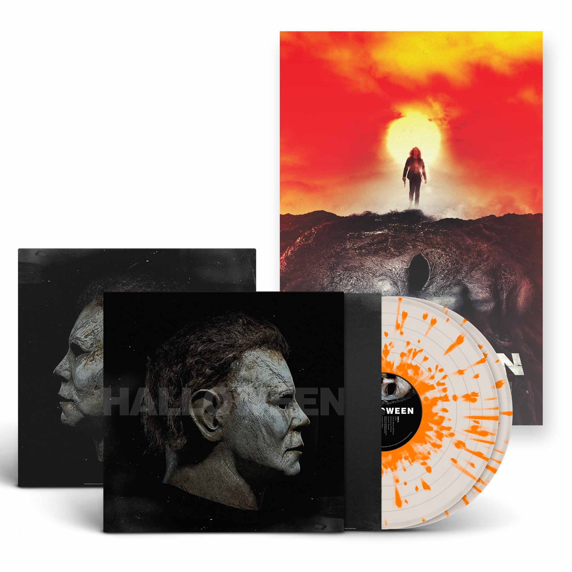 Halloween: Original Motion Picture Soundtrack (Expanded 2025 Art Edition) - Vinyle Blanc Splatter Orange
