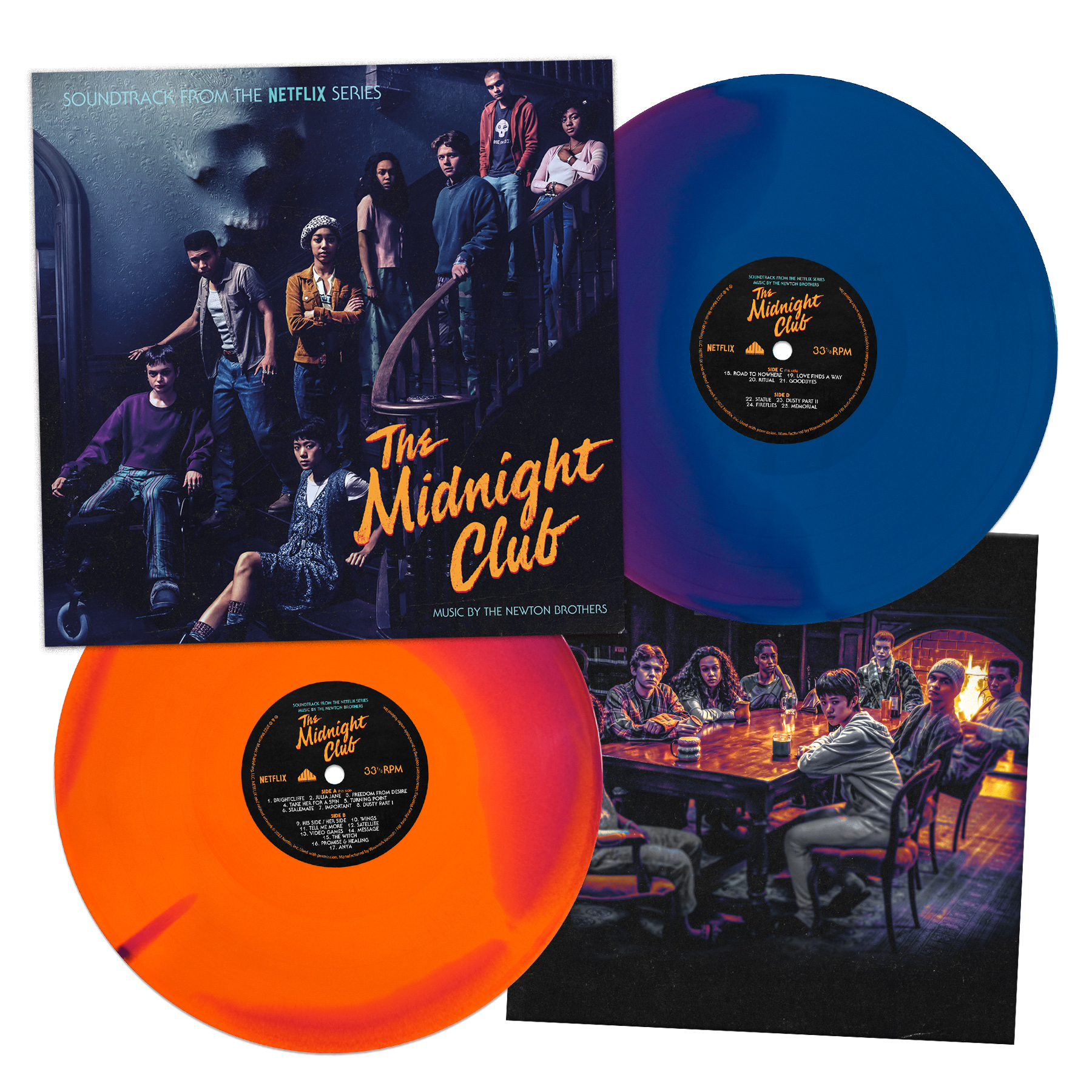 MIDNIGHT CLUB/VINYLE MANDARINE BLEU ET VIOLET TOURBILLON 180GR