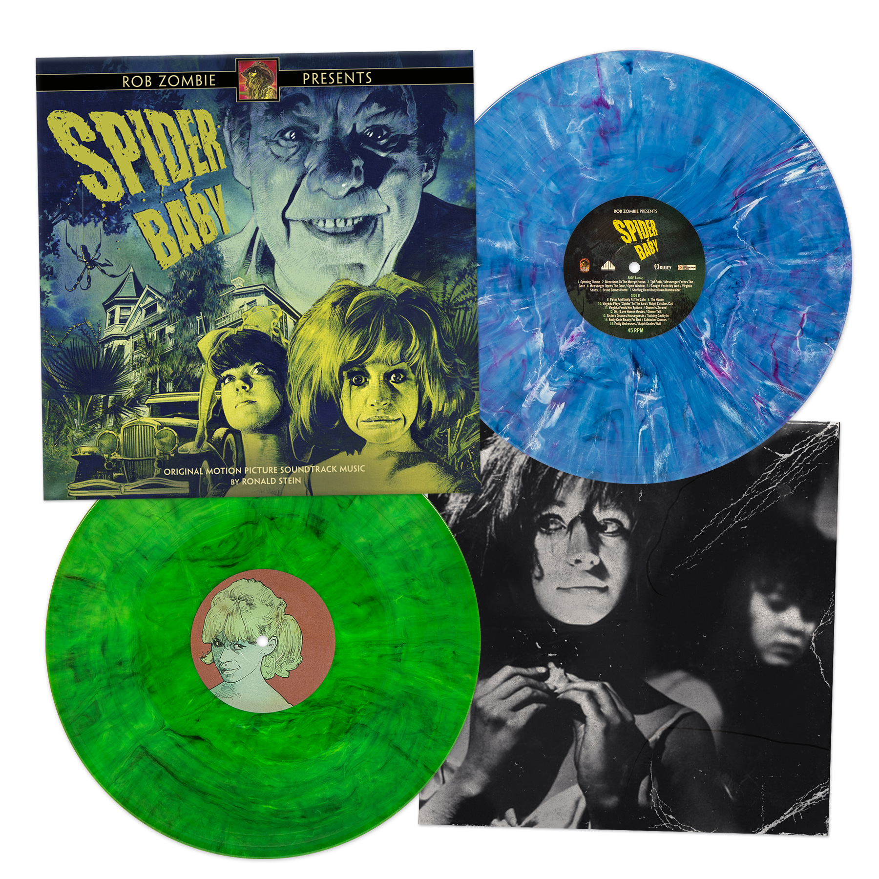 SPIDER BABY/ROB ZOMBIE PRESENTS/VINYLE VERT ET BLEU MARBRE 180GR