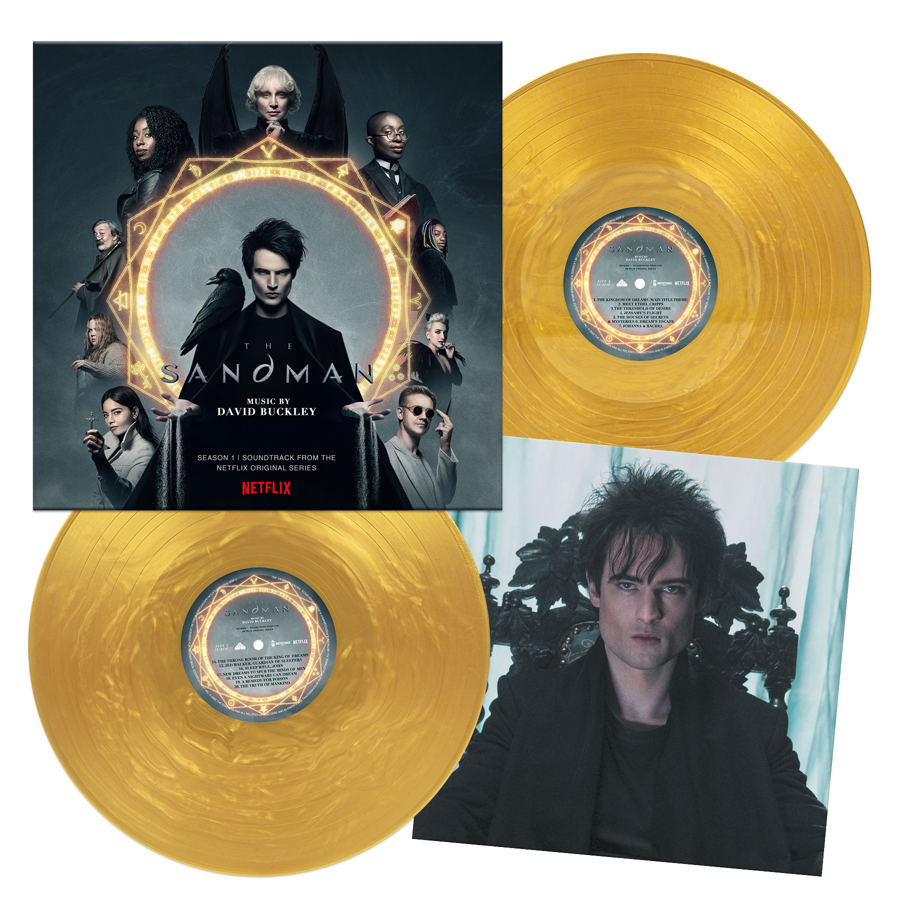 SANDMAN/VINYLE COULEUR POUDRE D OR