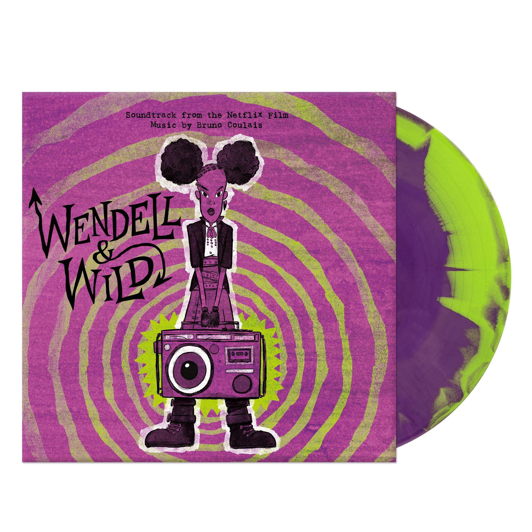 WENDELL AND WILD/VINYLE VERT CITRON ET VIOLET TOURBILLON AUDIOPHILE 180GR
