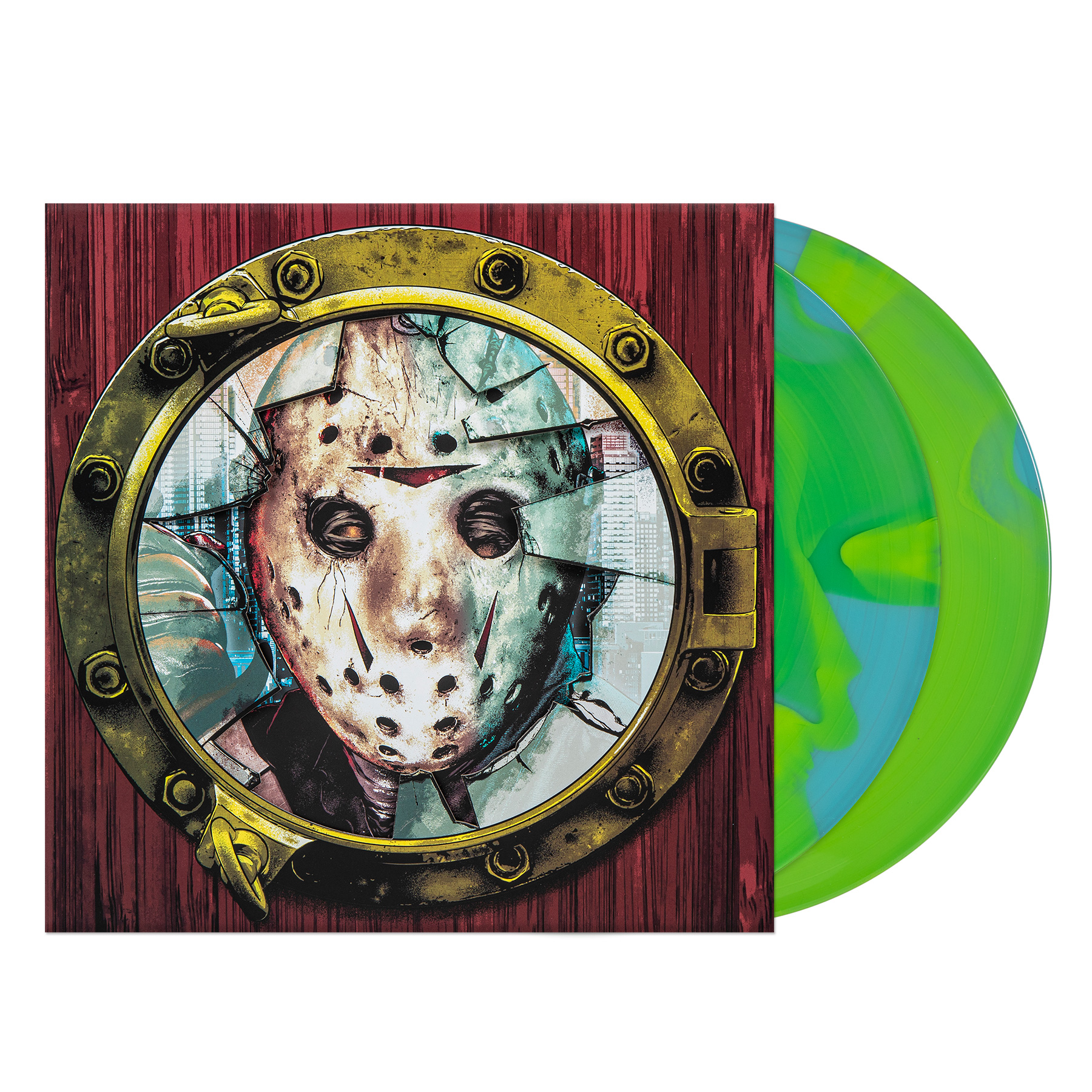 FRIDAY THE 13TH PART VIII/JASON TAKES MANHATTAN/VINYLE COULEUR BOUE AUDIOPHILE 180GR/COMPOSITEUR FRED MOLLIN