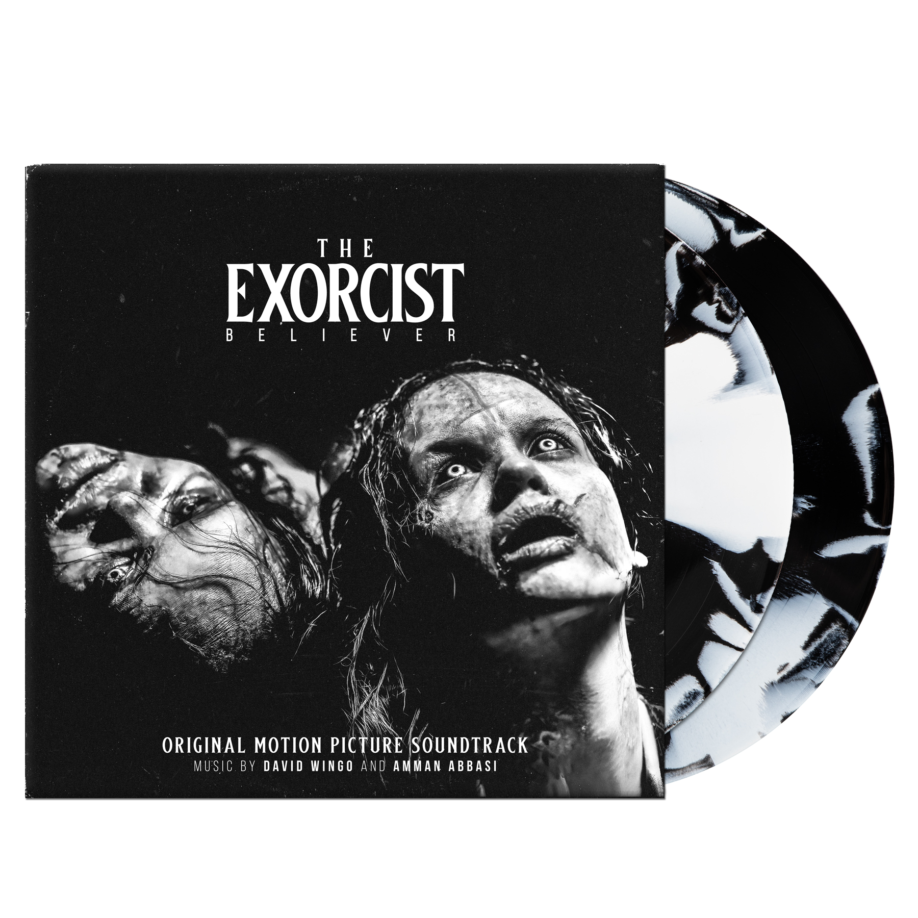 EXORCIST BELIEVER/VINYLE NOIR ET BLANC TOURBILLON 180GR/LIVRET M45T