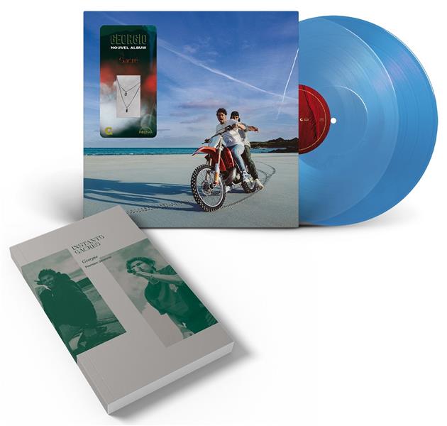 SACRÉ - PACK ÉDITION LIMITÉE LIVRE + DOUBLE VINYLE BLEU TRANSPARENT