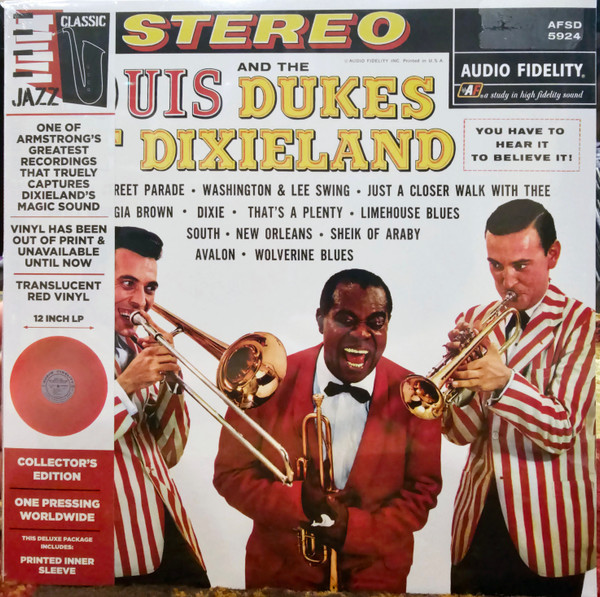 Louis And The Dukes Of Dixieland (Audio Fidelity) Édition Limitée Vinyle Rouge