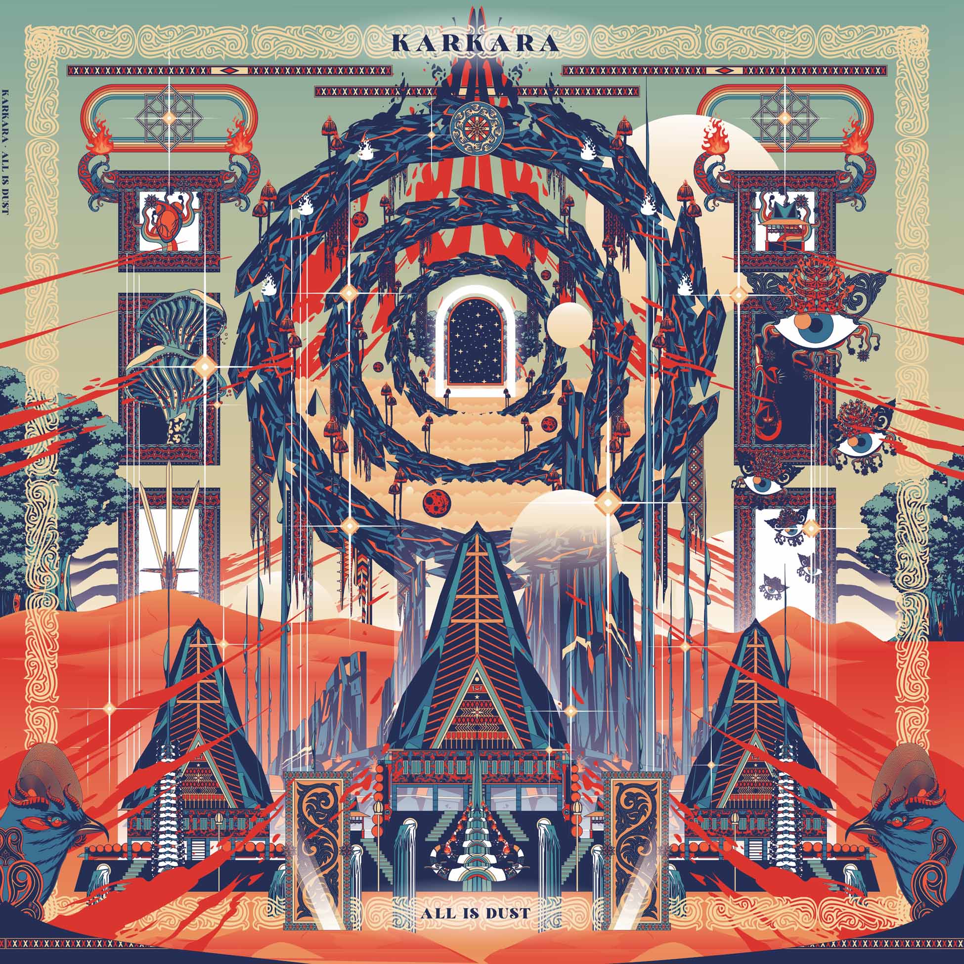 All Is Dust - Vinyle Swirl Rouge Et Bleu
