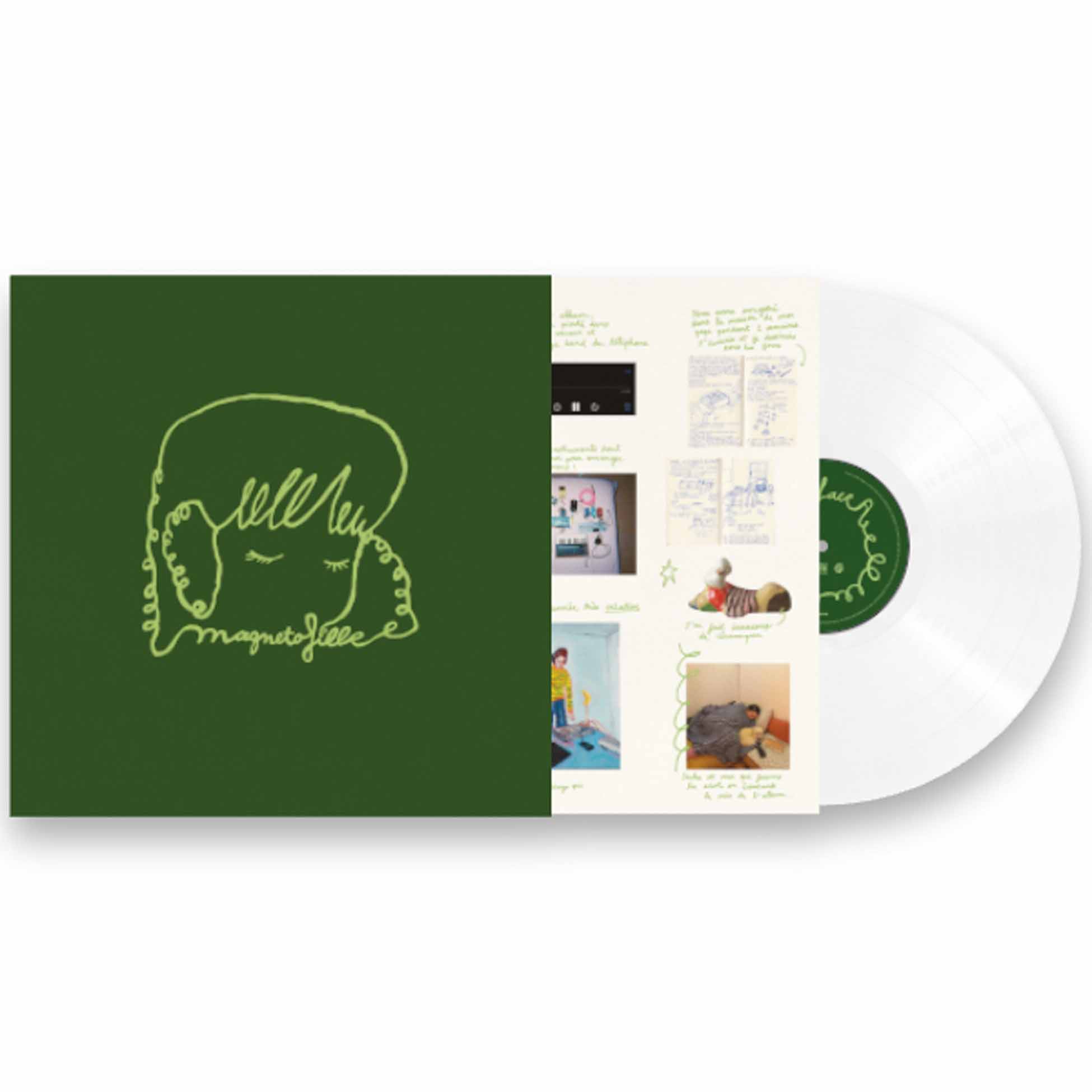 Magnetofille - Vinyle Blanc