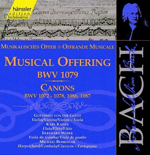 Offrande musicale BWV 1079 - Canons BWV 1072 à 1078