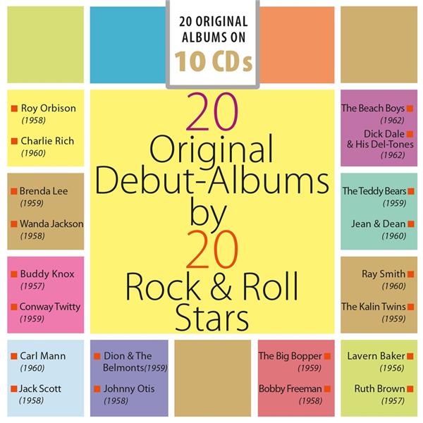 20 Original Debut-Albums by 20 Rock'n'Roll Stars