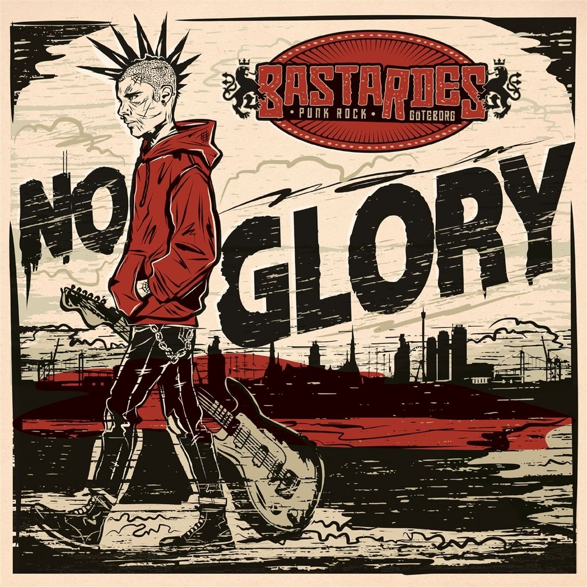 No Glory/Clear Red Dust W/ Black Splatter LP