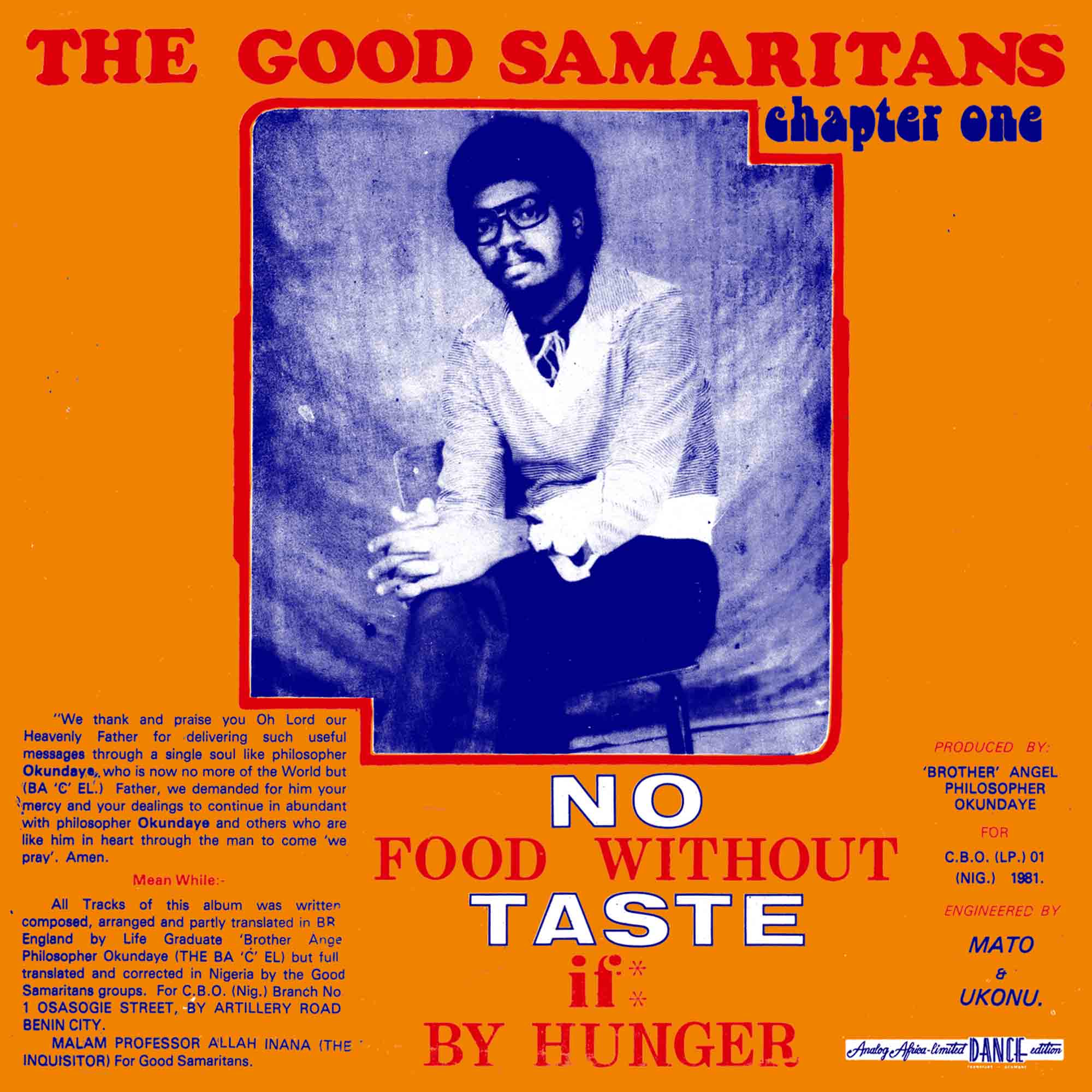 No Food Without Taste If By Hunger - Vinyle Orange 180Gr