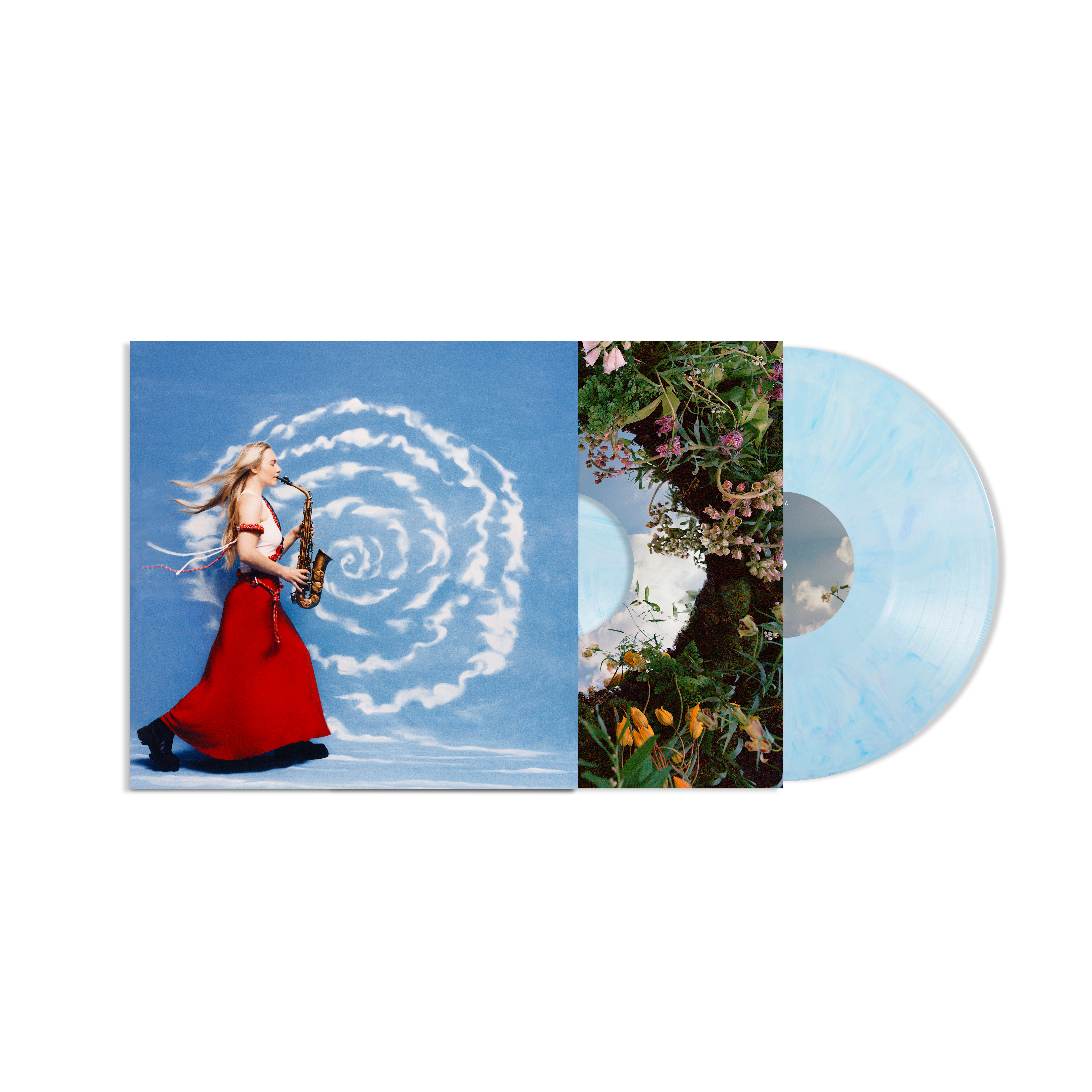 SAMPLE THE SKY/VINYLE BLEU ET BLANC